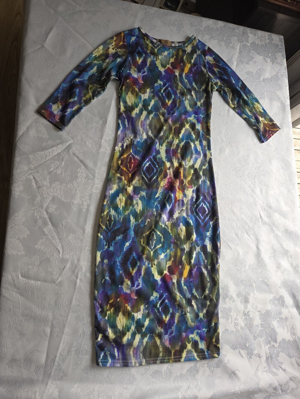 Katsumi Midi Dress Tie Dye Body Con